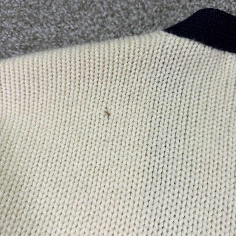 Vintage Polo Ralph Lauren 90s Striped Wool Cardigan XL Crest Logo